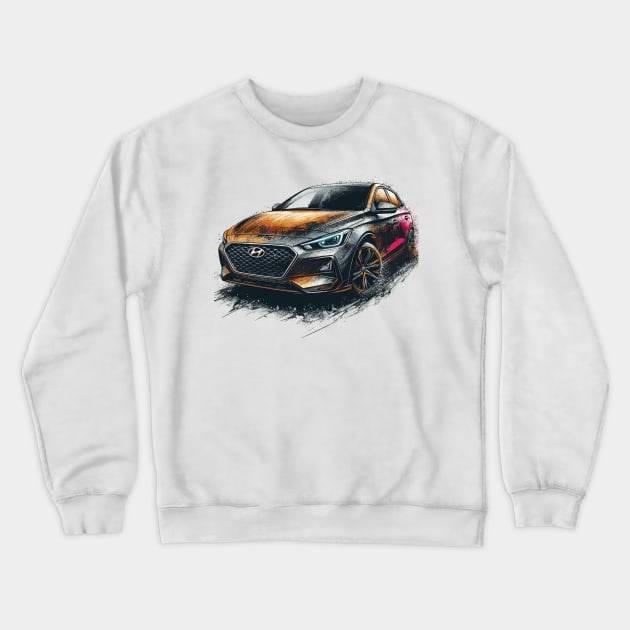 Hyundai I30 Crewneck Sweatshirt by Vehicles-Art